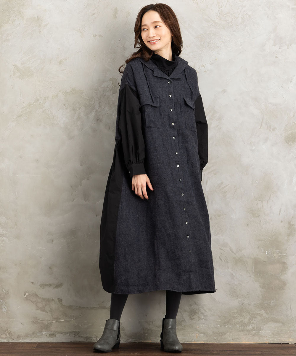 大きいサイズ レディース リネン 起毛 ワンピース ｜sabstreet my standard （サブストリート マイスタンダード） 公式通販