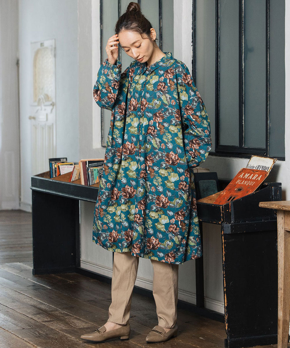 スプレッドフラワープリントチュニック