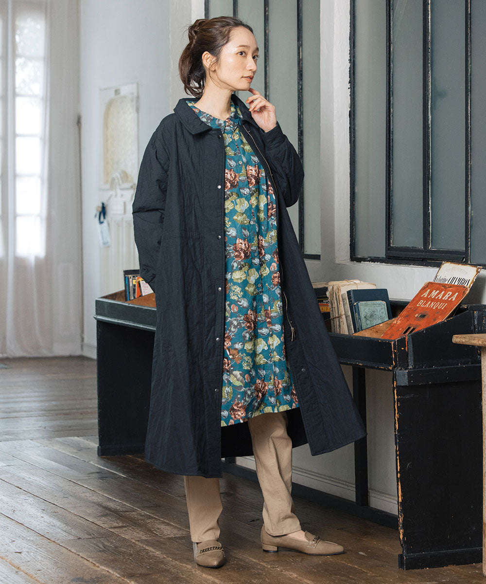 スプレッドフラワープリントチュニック