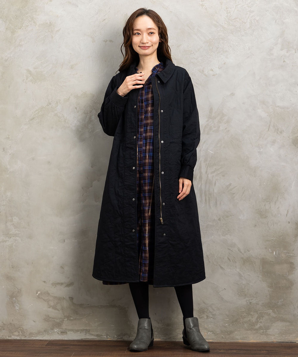 21号(6L～) 起毛ラメチェックワンピース