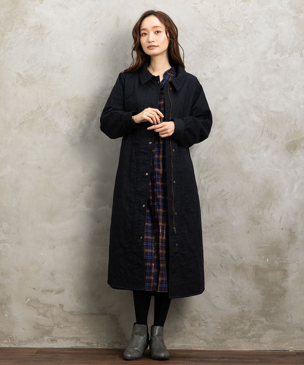 21号(6L～) 起毛ラメチェックワンピース