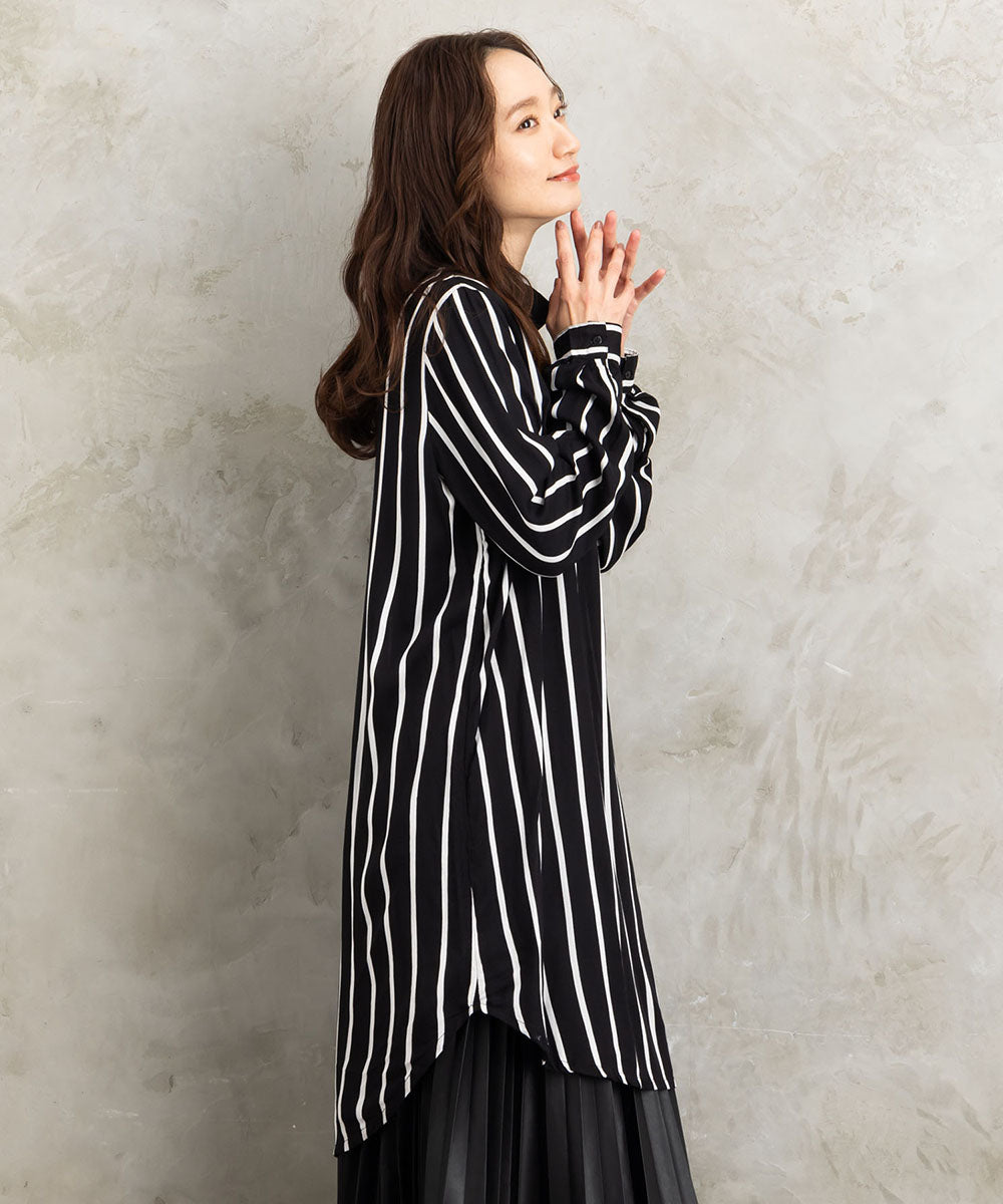 KAFFE アソートプリントシャツチュニック