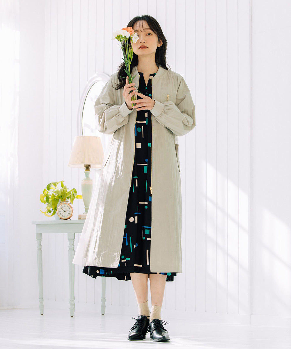 INDESIGN カラフルジオメトリックワンピース