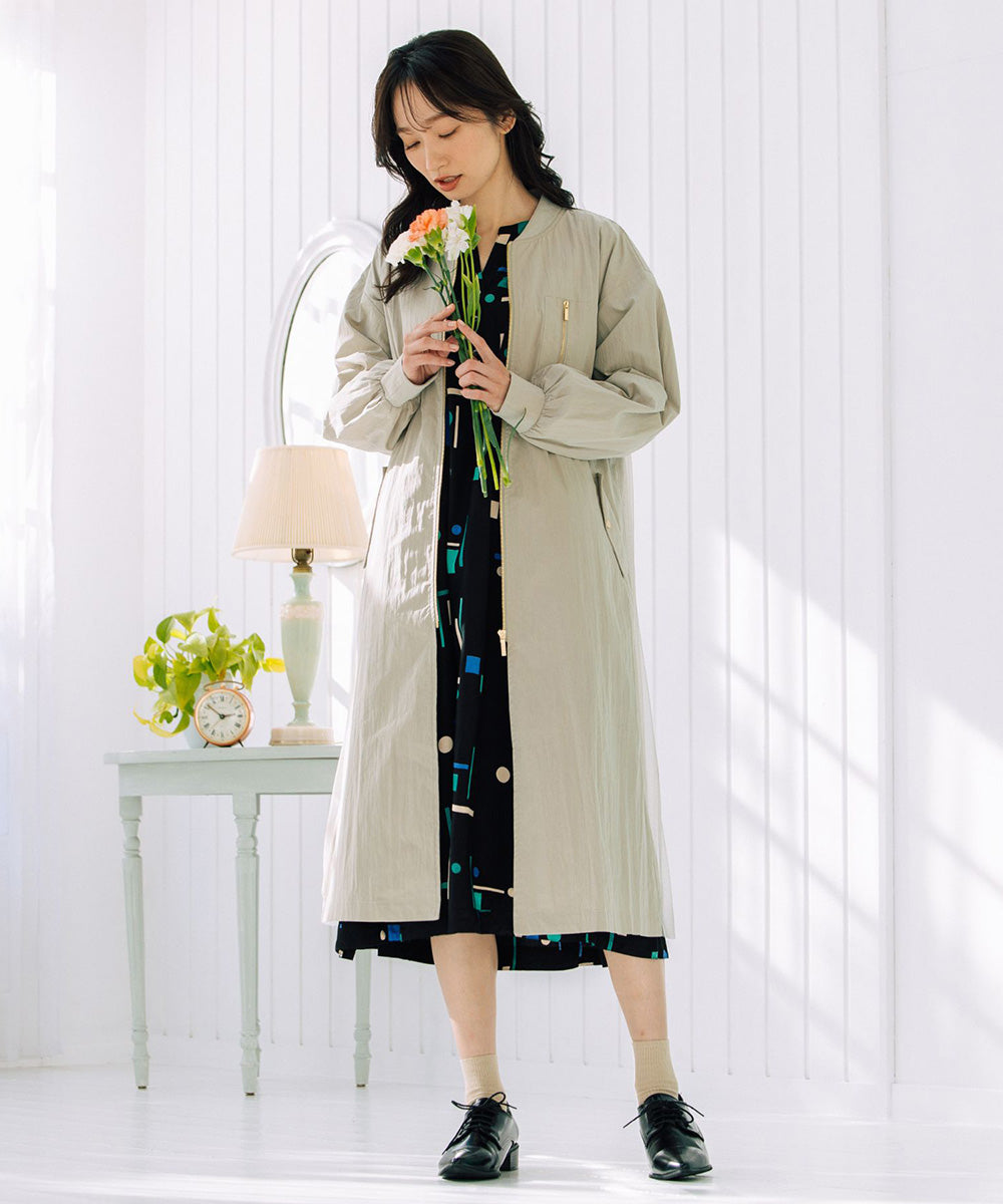 INDESIGN カラフルジオメトリックワンピース