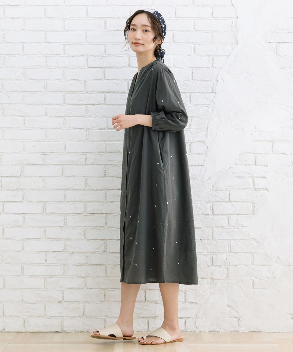 21号(6L～) INDESIGN プリント＆シャイニードットワンピース