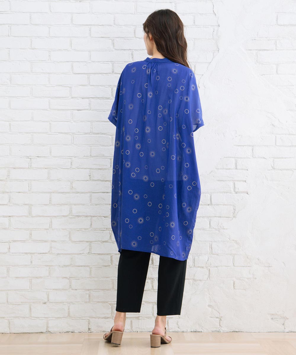 INDESIGN スシボイルサークルホイルプリントワンピース