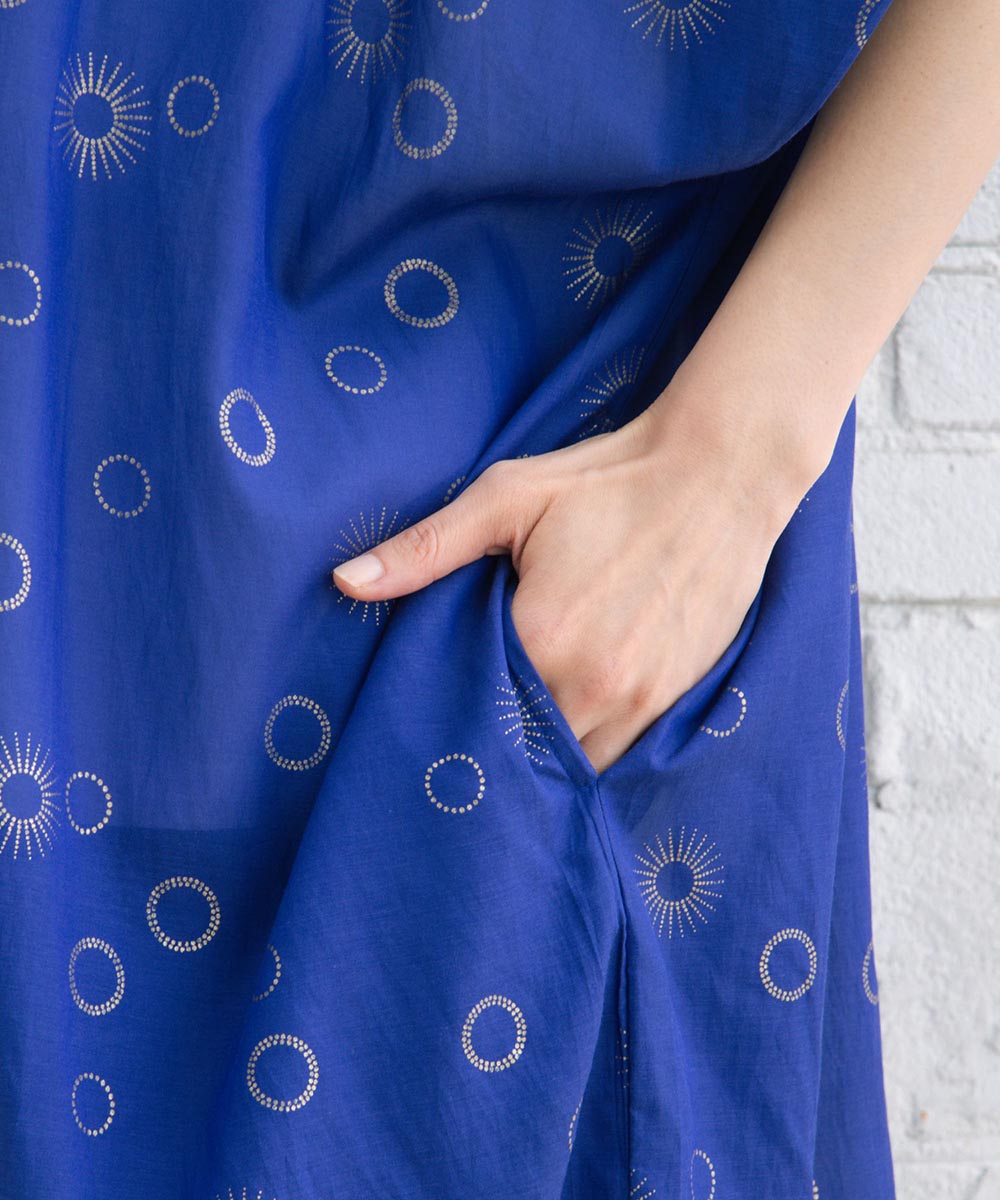 21号(6L～) INDESIGN スシボイルサークルホイルプリントワンピース