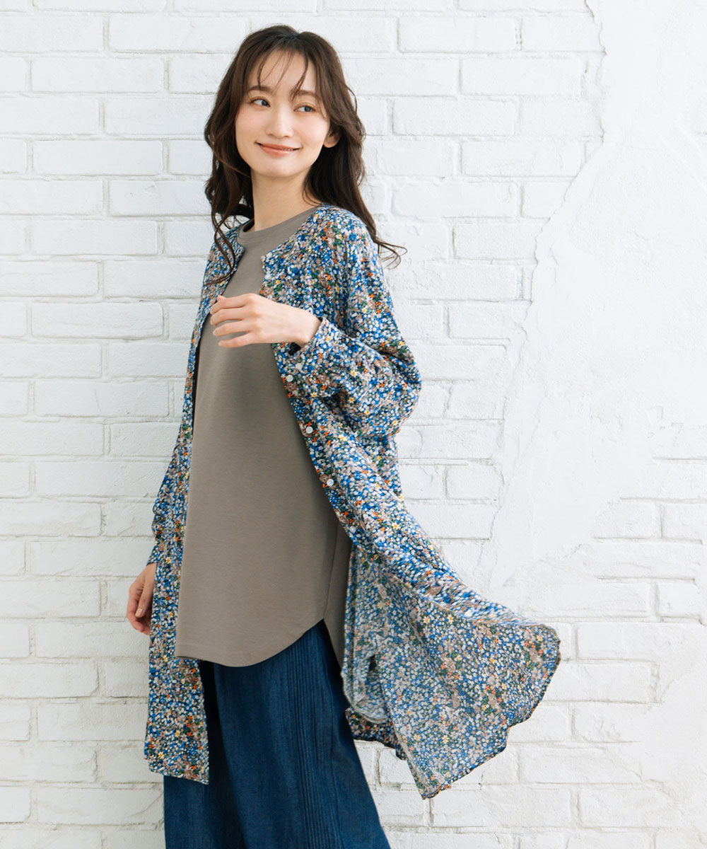 フラワープリントチュニック