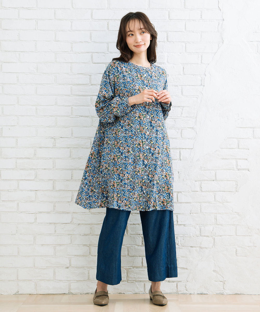 フラワープリントチュニック
