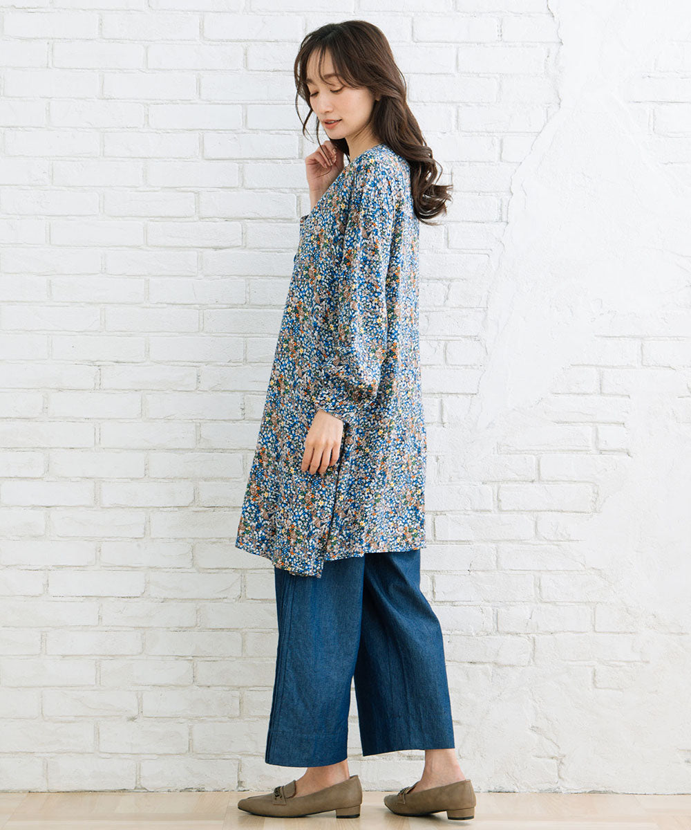 フラワープリントチュニック
