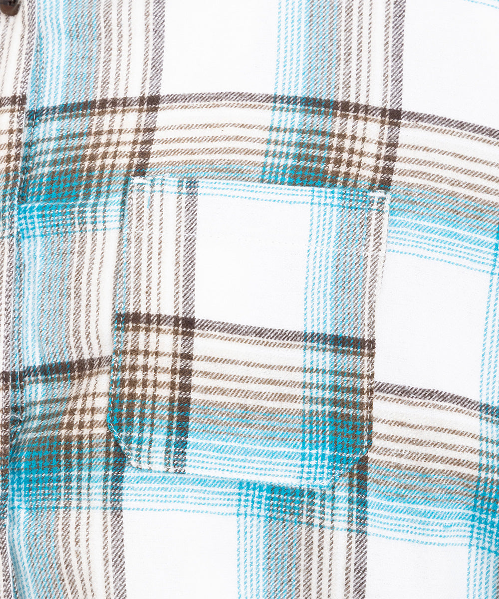 【吸湿・発熱】ソフトサーモ起毛チェックシャツチュニック