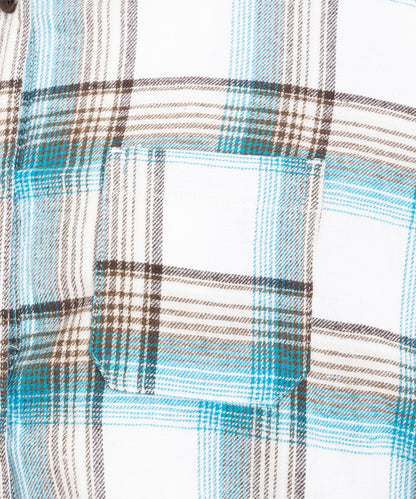 【吸湿・発熱】ソフトサーモ起毛チェックシャツチュニック