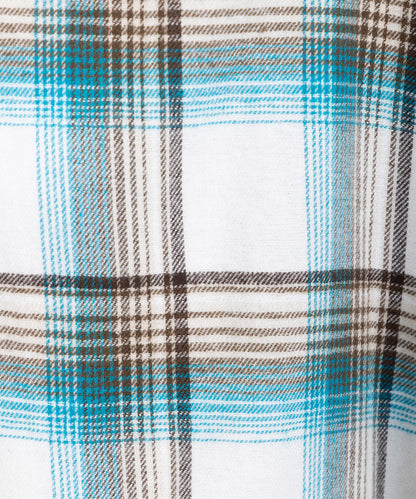 【吸湿・発熱】ソフトサーモ起毛チェックシャツチュニック