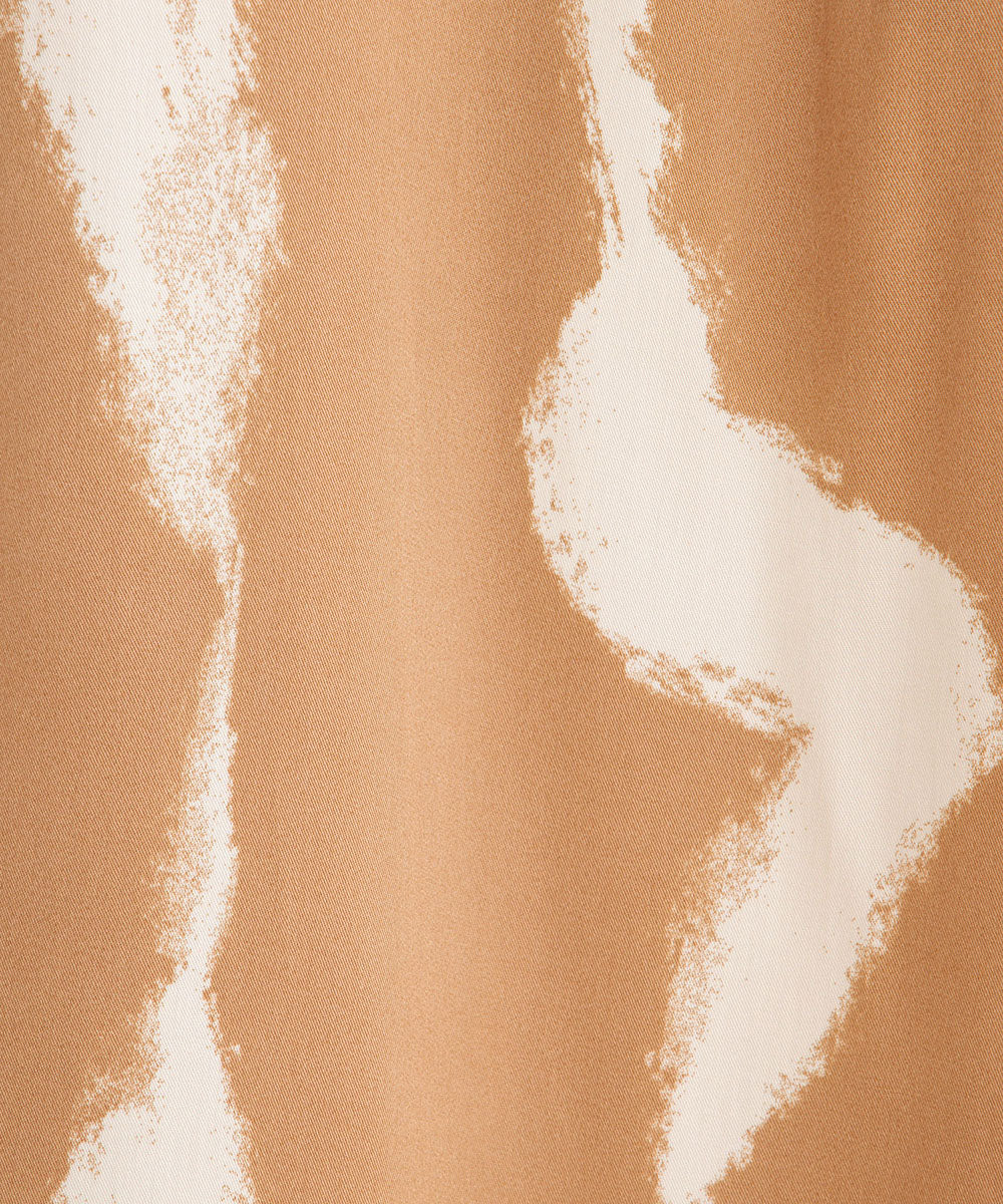 NUMPH ブラーラインプリントワンピース