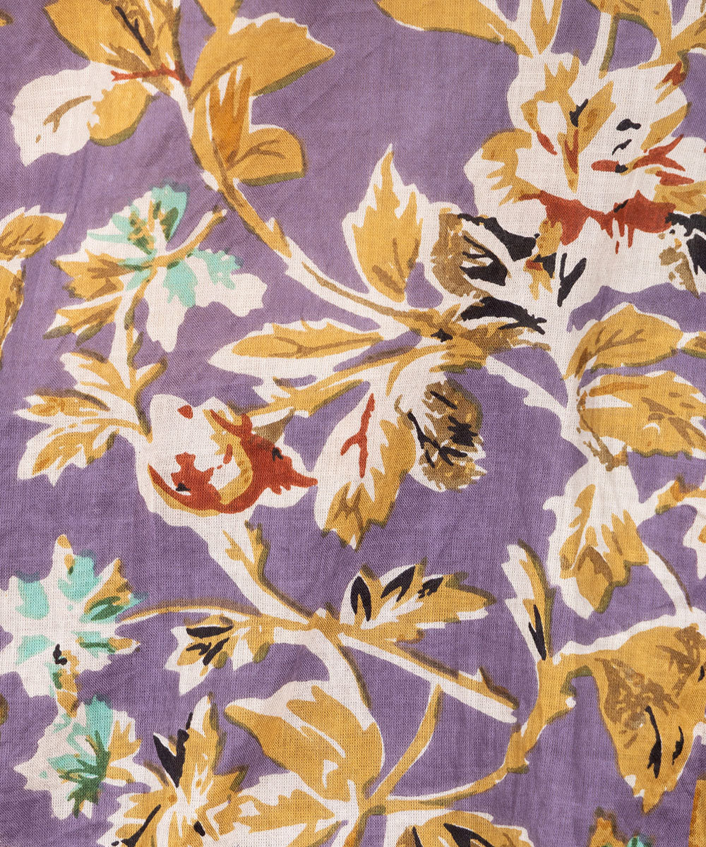 フラワープリントサイドギャザーチュニック