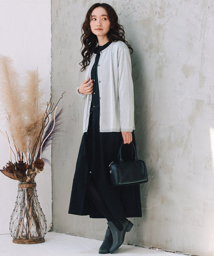 LIYOCA [30th]キュプラ混タックワンピース