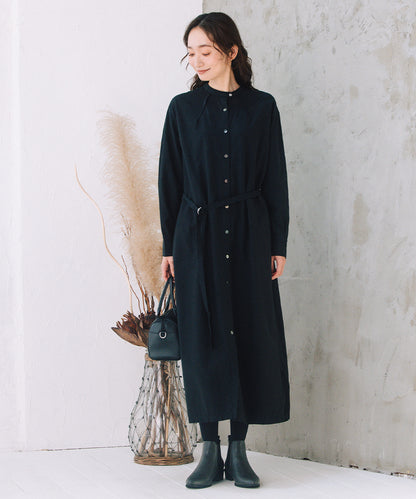 LIYOCA [30th]キュプラ混タックワンピース