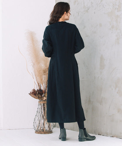 LIYOCA [30th]キュプラ混タックワンピース