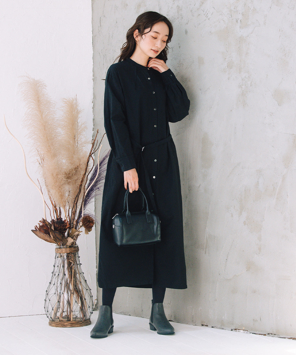 LIYOCA [30th]キュプラ混タックワンピース