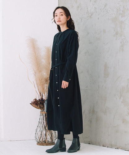 大きいサイズ レディース シャツワンピース ロング ベルト付き ｜大きいサイズ レディース ブランド 通販 安い WEB限定 カジュアル コーデ ファッション