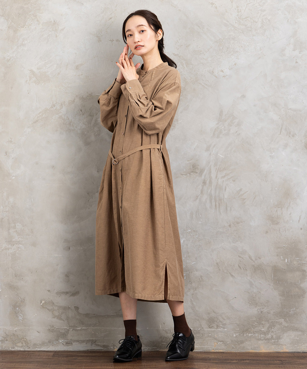 LIYOCA [30th]キュプラ混タックワンピース