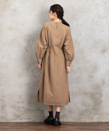 LIYOCA [30th]キュプラ混タックワンピース