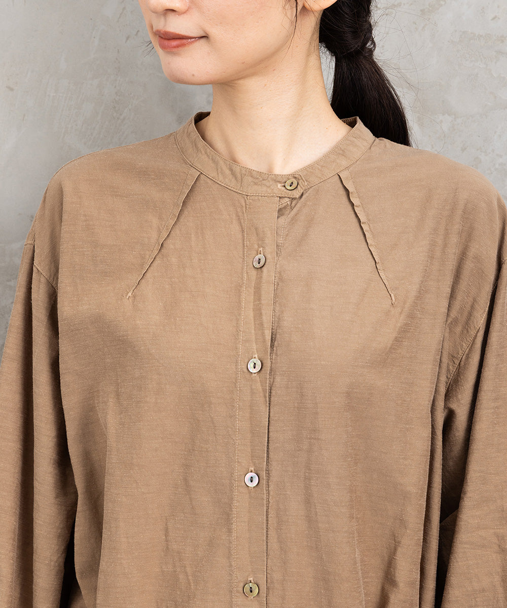 LIYOCA [30th]キュプラ混タックワンピース