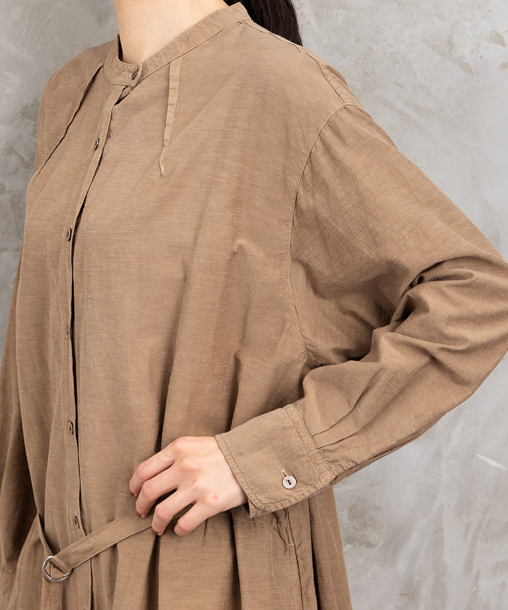 LIYOCA [30th]キュプラ混タックワンピース