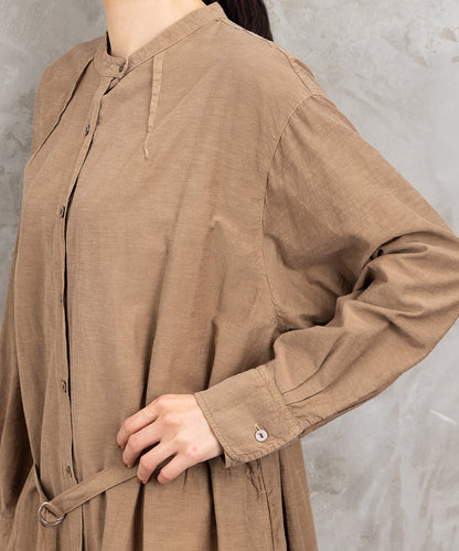 LIYOCA [30th]キュプラ混タックワンピース