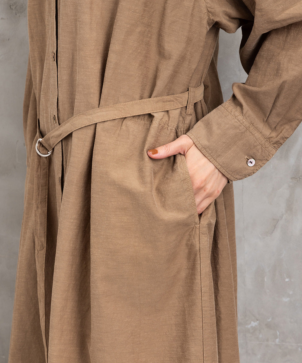 LIYOCA [30th]キュプラ混タックワンピース