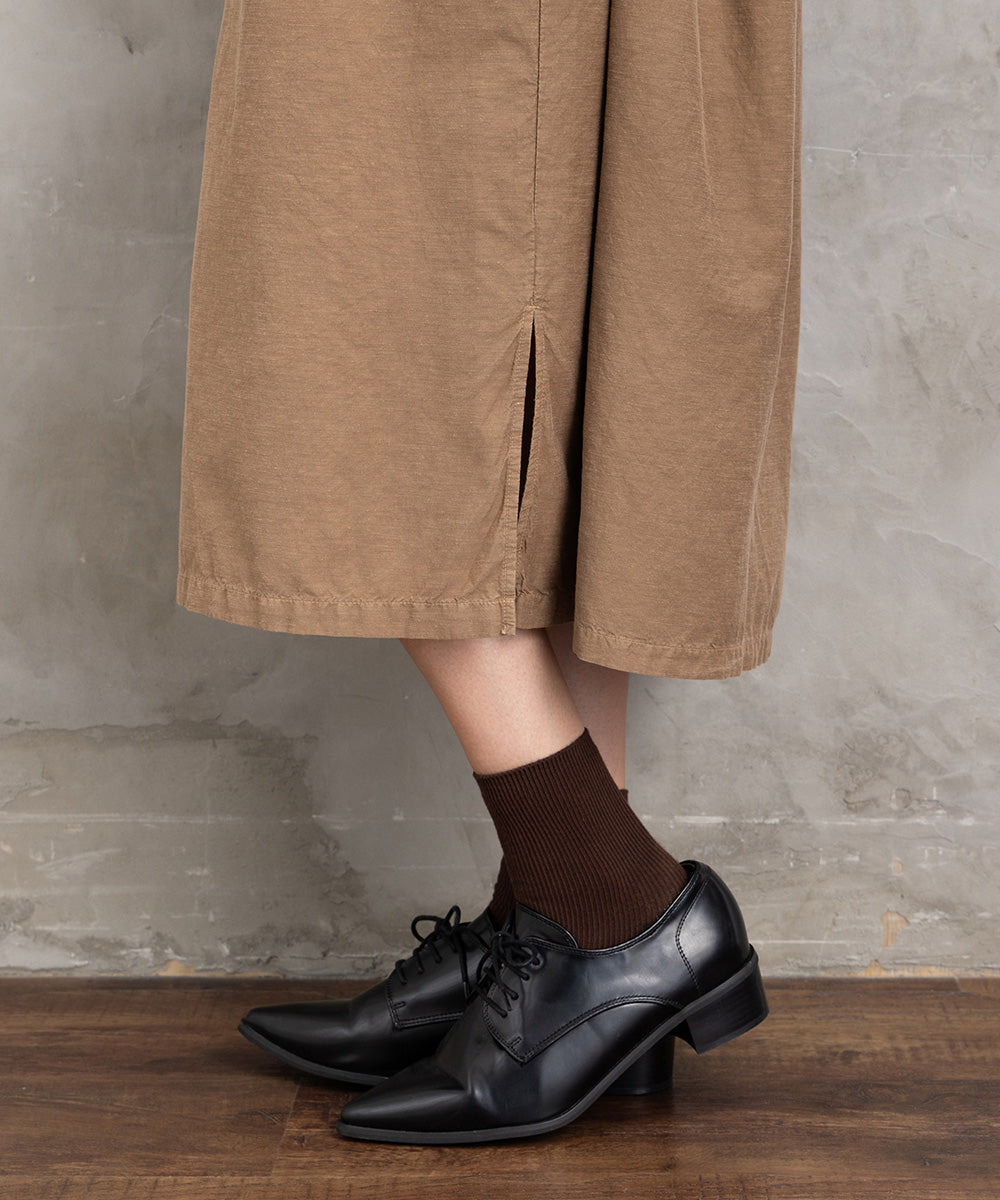 LIYOCA [30th]キュプラ混タックワンピース