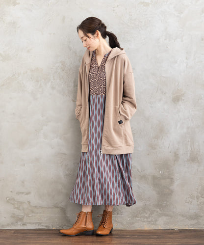 INDESIGN MIXプリントスキッパーワンピース