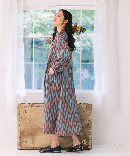 INDESIGN MIXプリントスキッパーワンピース