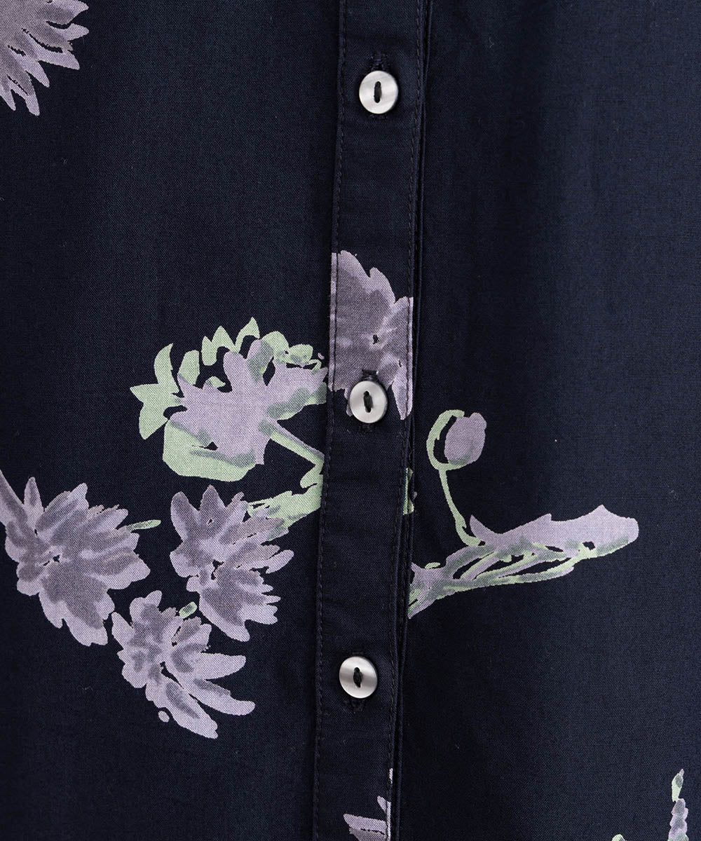 21号(6L～) INDESIGN フラワープリントピンタックワンピース