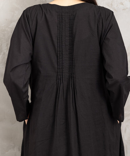 INDESIGN ビーズラインピンタックワンピース