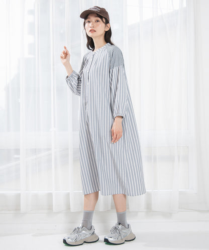 大きいサイズ レディース シャツワンピース