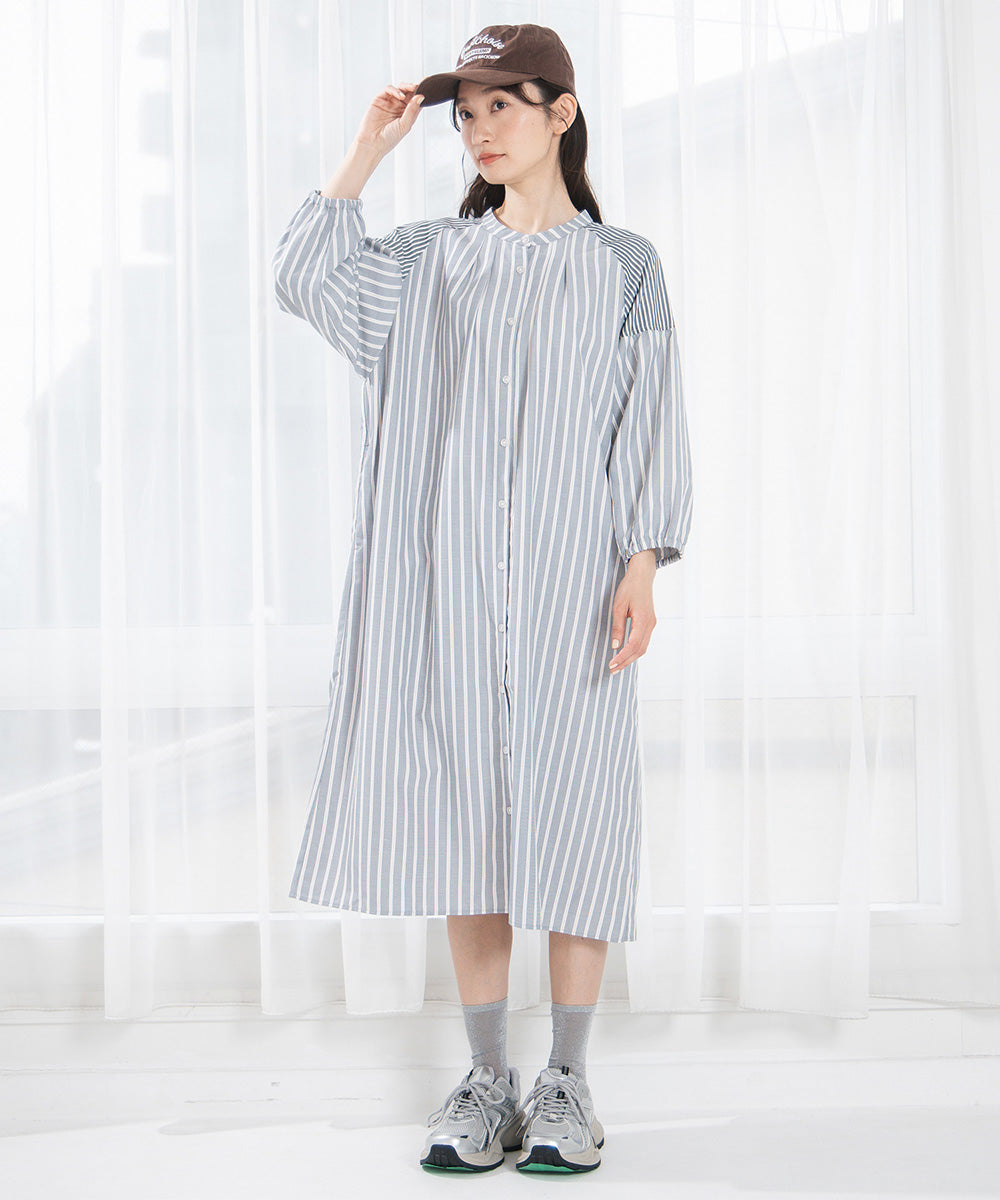 大きいサイズ レディース シャツワンピース