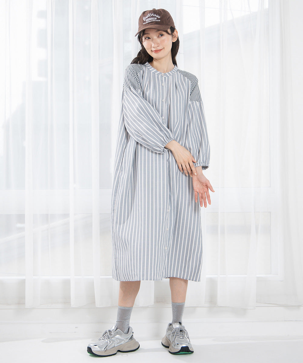 大きいサイズ レディース シャツワンピース