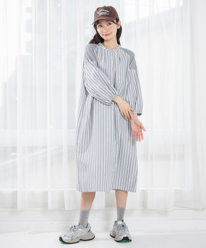 大きいサイズ レディース シャツワンピース