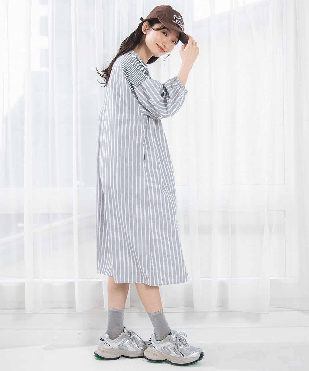 大きいサイズ レディース シャツワンピース