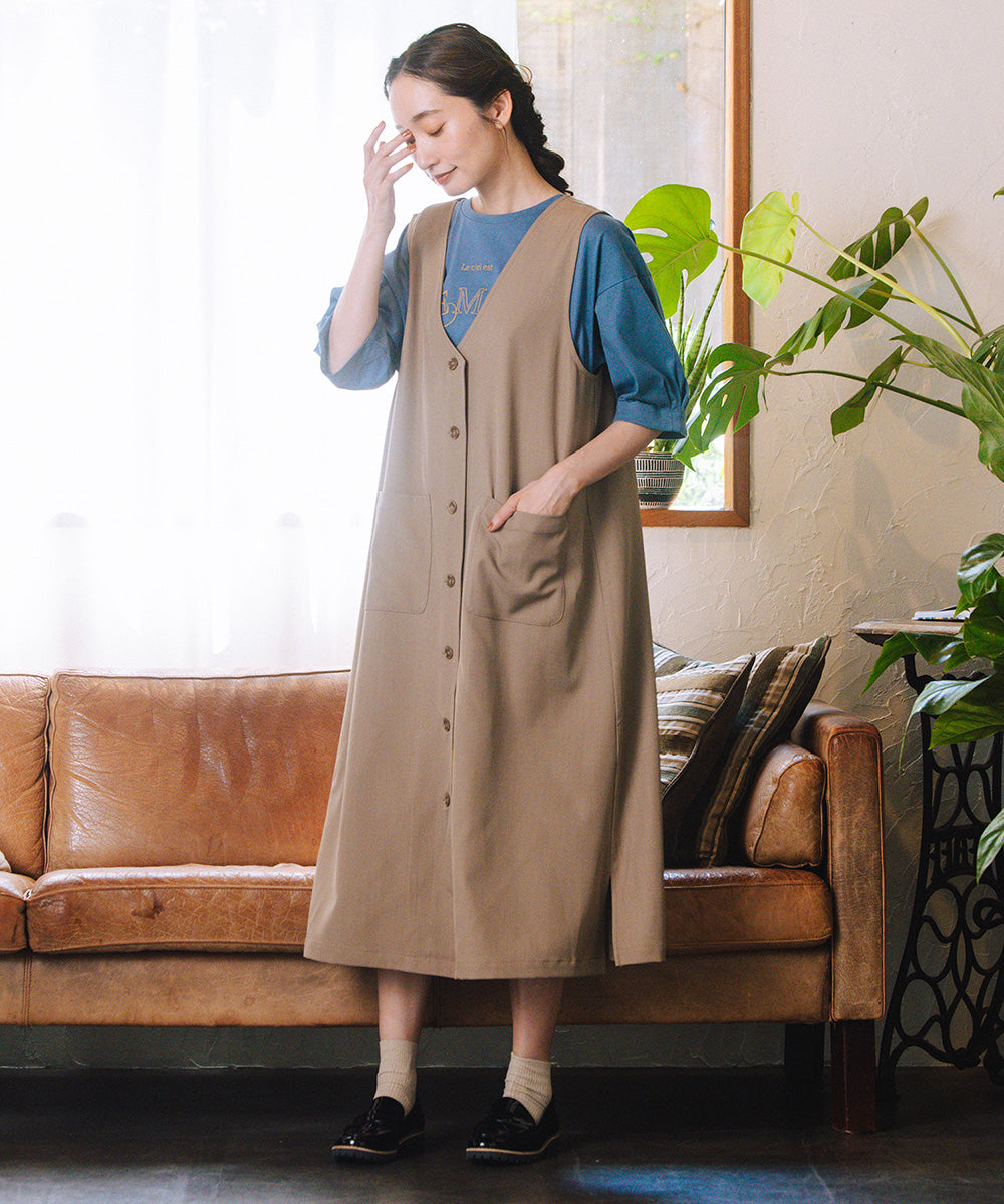 21号(6L～) FONTLAB 2WAYジレ×ジャンパースカート