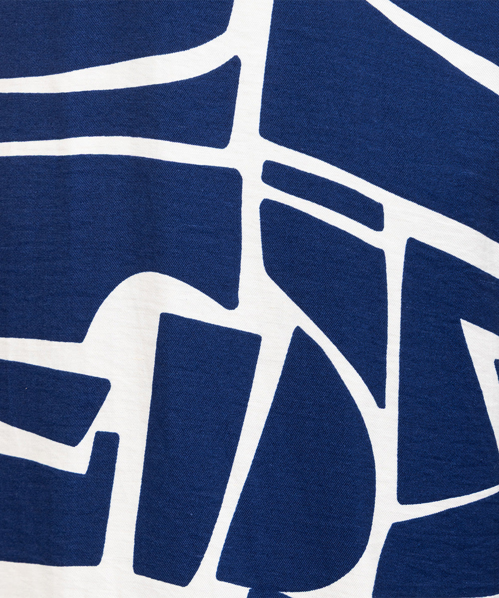 30-9668 b.young [リミサロ]ジオメトリックプリントワンピース