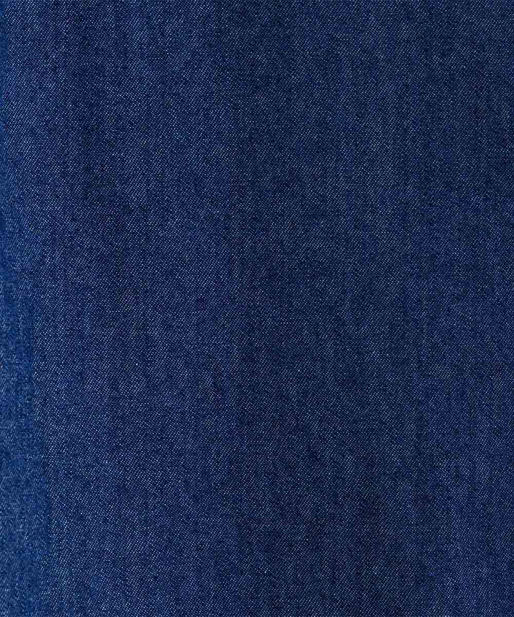 INDESIGN ワンポイントフラワーエンブロイダリーデニムワンピース