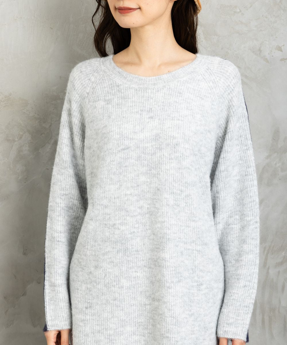 FONTLAB 2WAYバイカラーニットチュニック