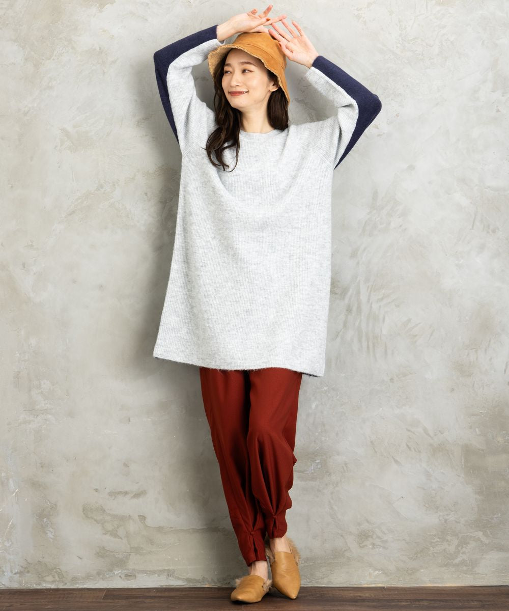 FONTLAB 2WAYバイカラーニットチュニック