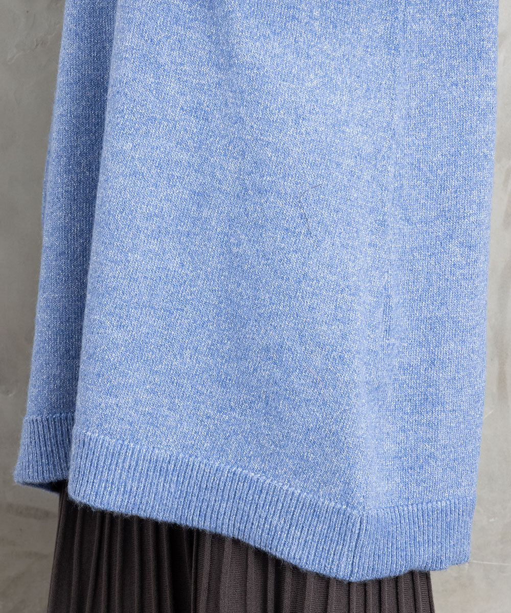 FONTLAB Vネックラメニットチュニック