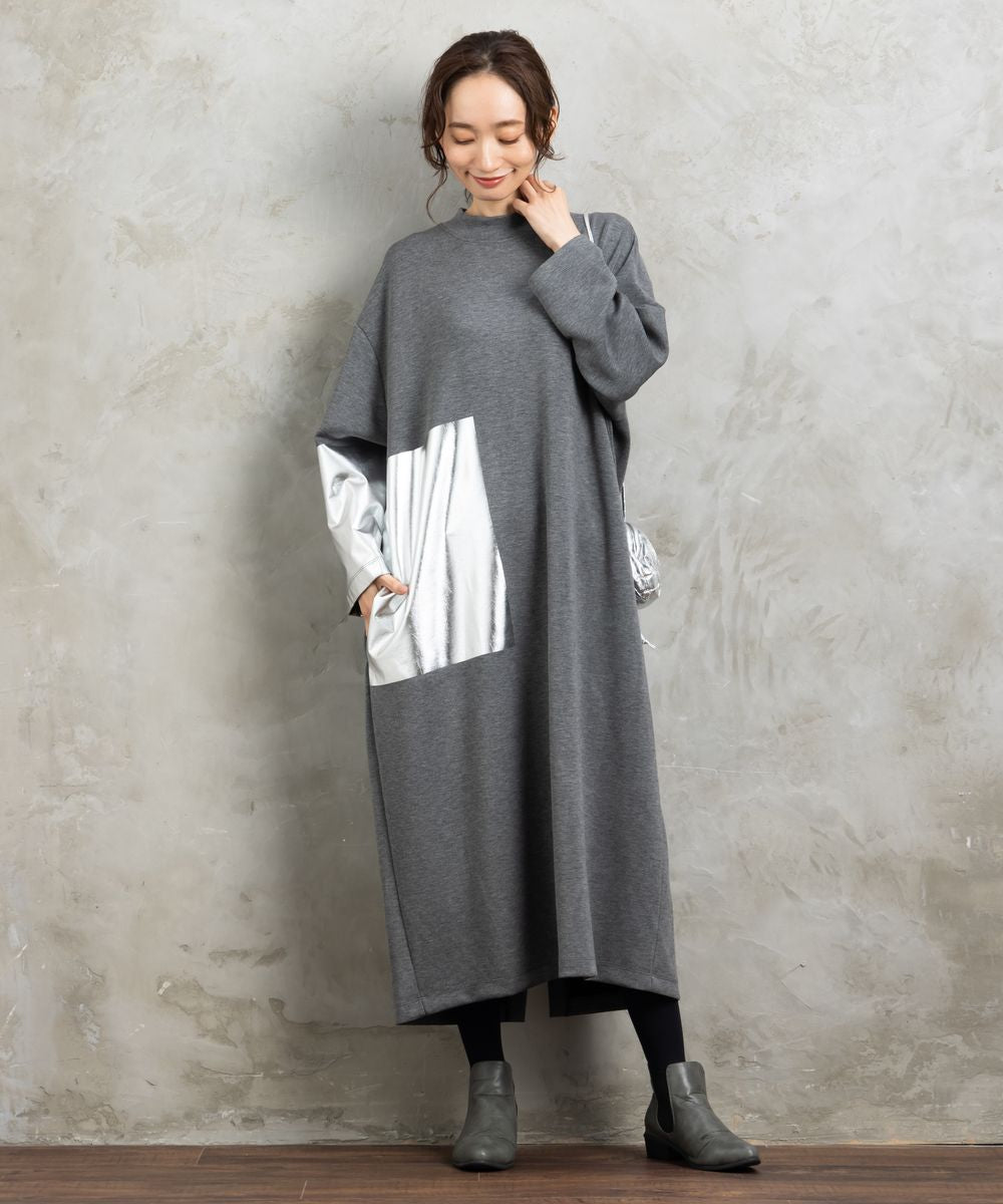 大きいサイズ レディース ワンピース 箔プリント｜sabstreet my standard （サブストリート マイスタンダード）公式通販