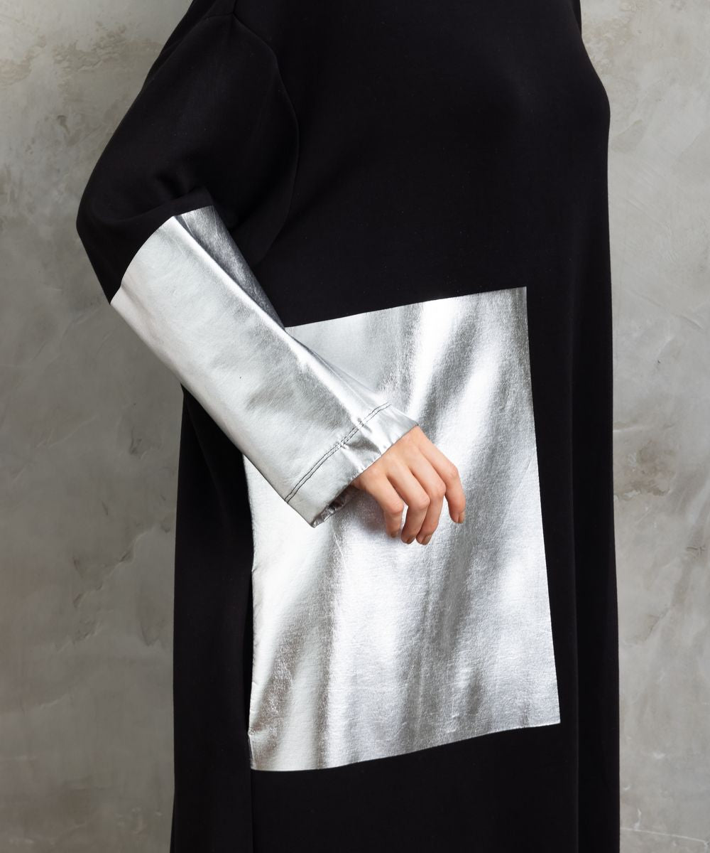 21号(6L～) MAT FASHION 箔プリントダンボールワンピース