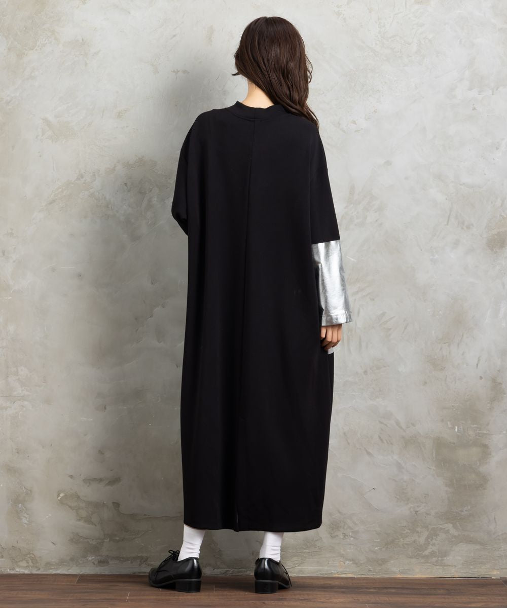 21号(6L～) MAT FASHION 箔プリントダンボールワンピース