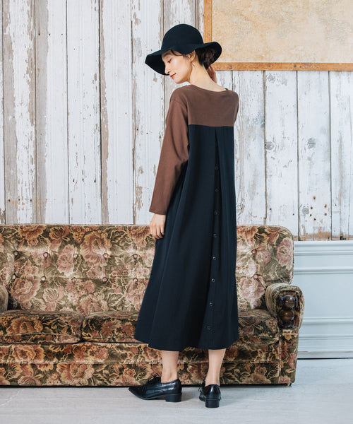 オンヨネ　裏起毛パッド付ワンピース　size S 大きいサイズ レディース ワンピース ロングワンピース｜sabstreet my